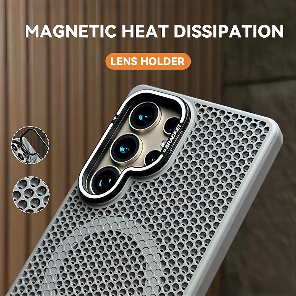 Luxury Breathable Mesh Samsung Galaxy MagSafe Case