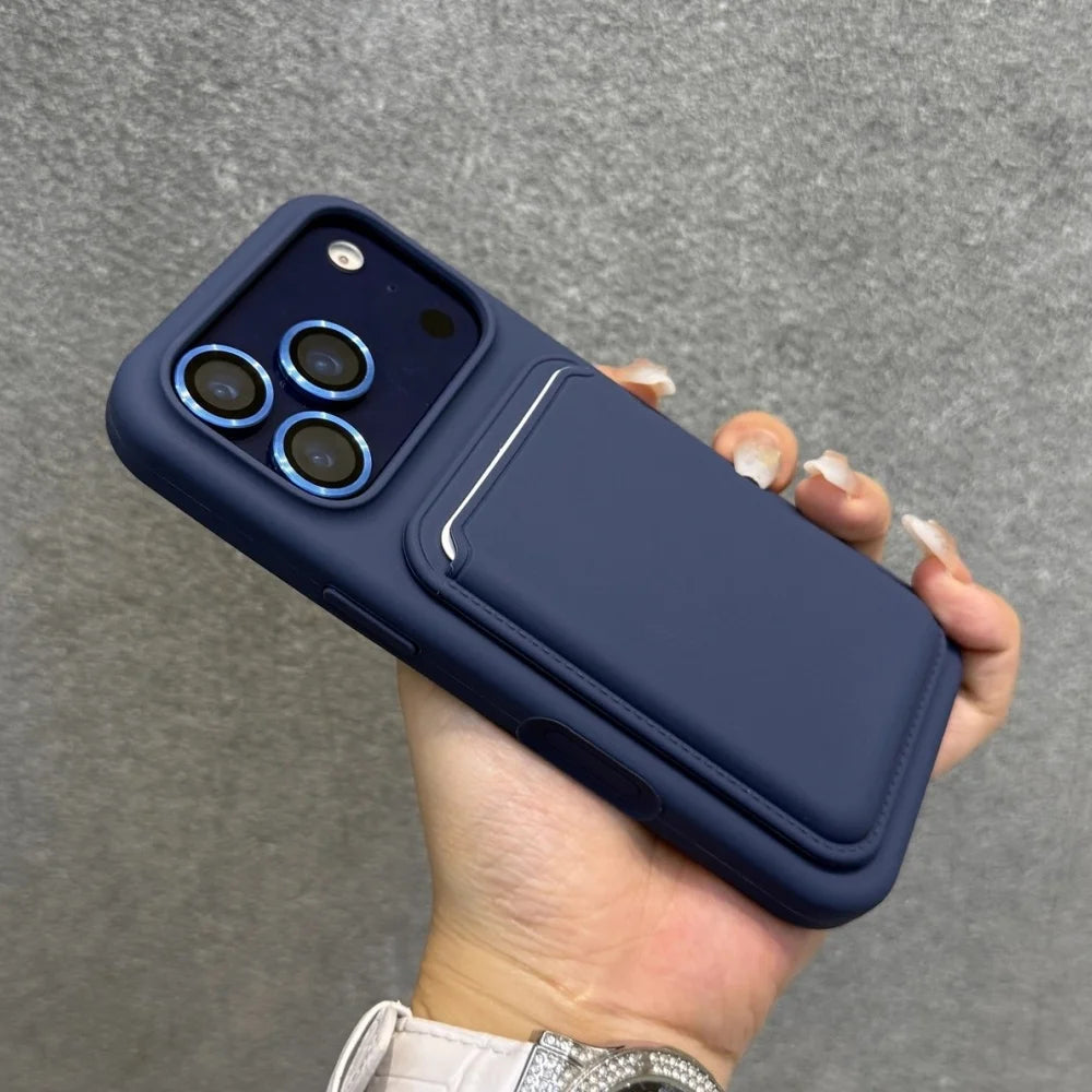 MagSafe Silicone Wallet Case | Shockproof iPhone Cover