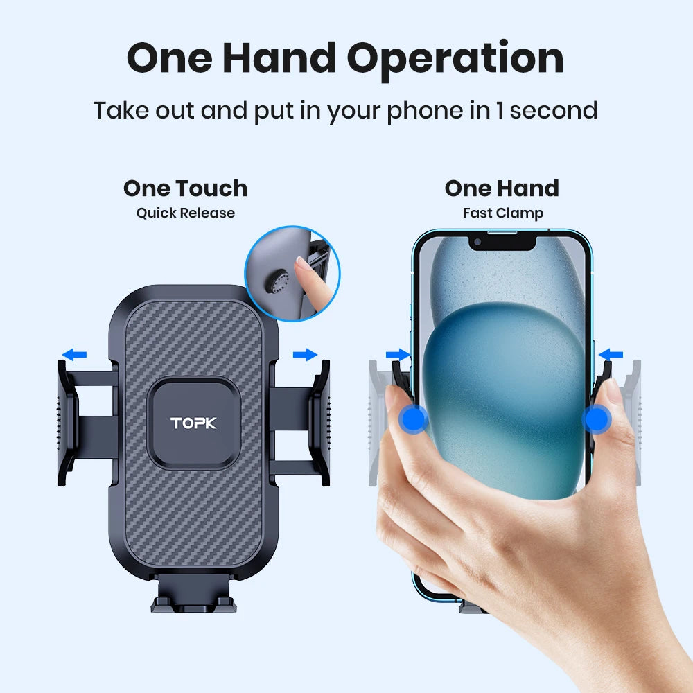 Auto Locking Car Phone Holder Air Vent Mount Universal