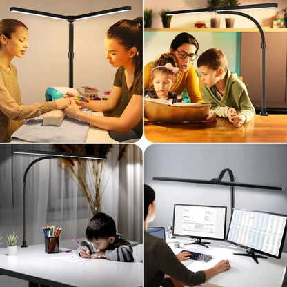 LED Architect Desk Lamp Double/Single Head Stepless Dimmable