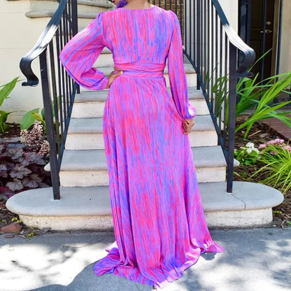 Aurora Tie-Dye Skirt Suit | Euro-American Autumn Style