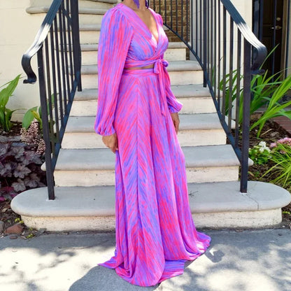 Aurora Tie-Dye Skirt Suit | Euro-American Autumn Style