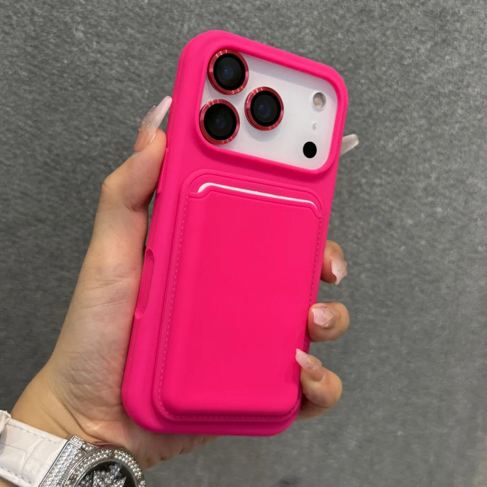 MagSafe Silicone Wallet Case | Shockproof iPhone Cover