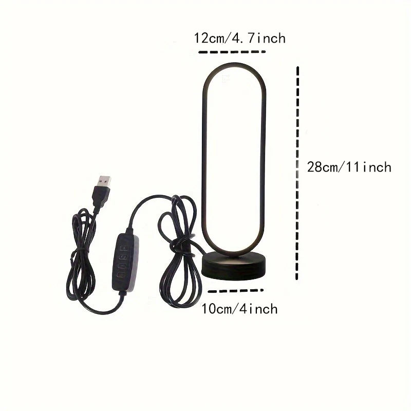 USB LED Night Light 10 Brightness 3 Lighting Circular Desk