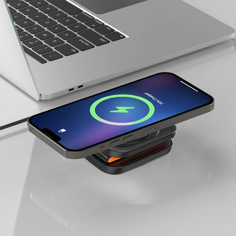 3in1 Foldable MagSafe Wireless Charger for iPhone & Apple Watch