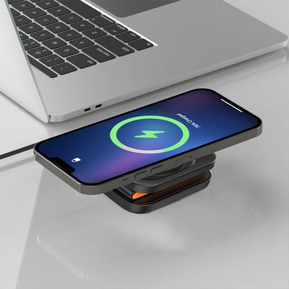3in1 Foldable MagSafe Wireless Charger for iPhone & Apple Watch