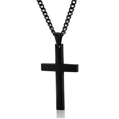 Cross Necklace Black, Gold, and Silver