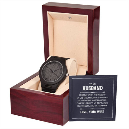 Wooden Watch - For Husband From Wife