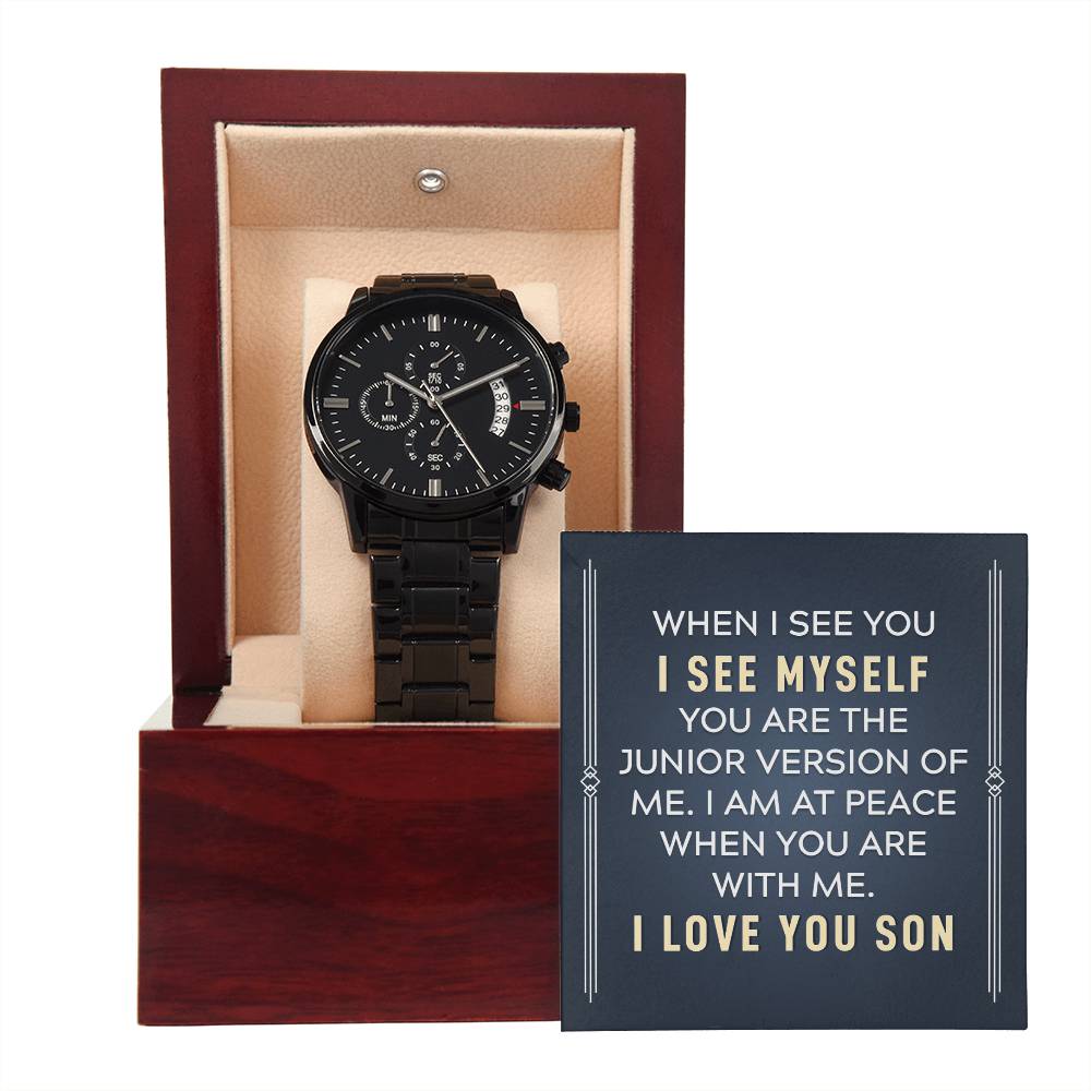 Black Chronograph Watch - For Son When I See You