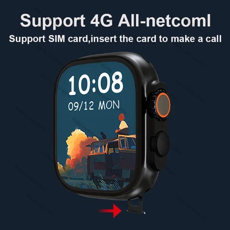 Hello Watch 5 Plus Ultra 3 Smart Watch | 2.04" AMOLED, 4GB ROM, Titanium Alloy