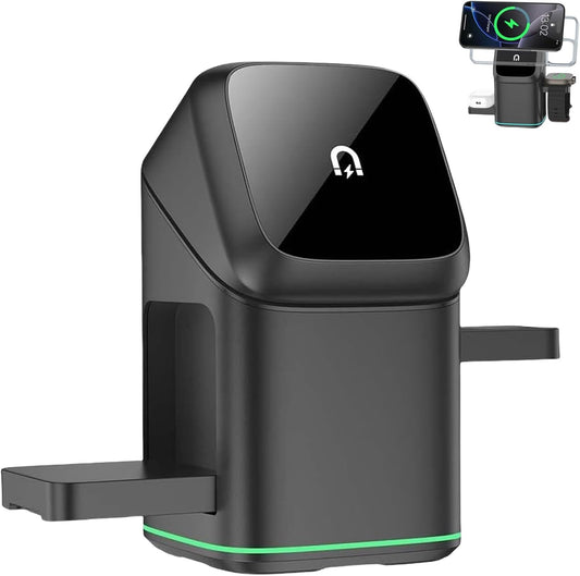 3in1 15W Magnetic Wireless Charger for iPhone Samsung Watch & AirPods